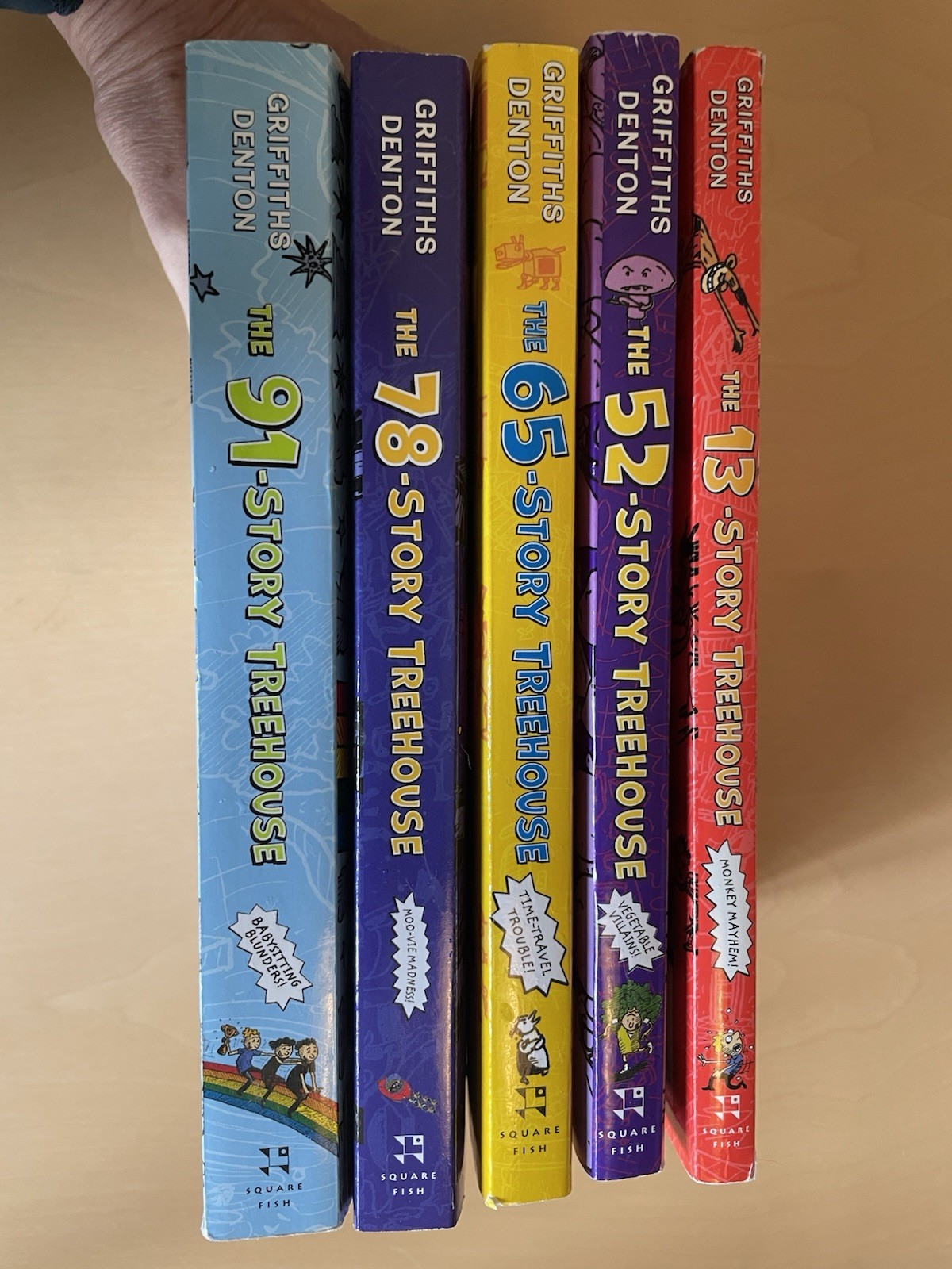 5 Treehouse Books, Paperback, Very Good Condition
