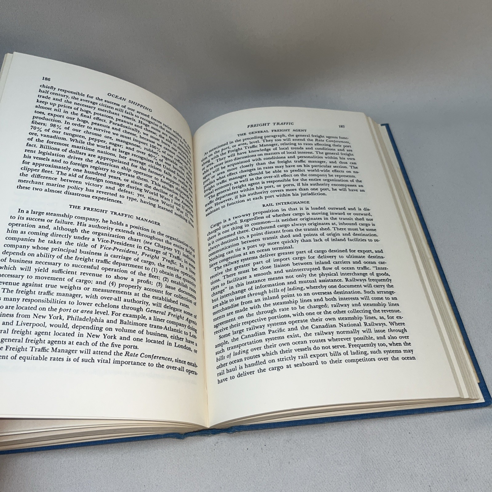 Ocean Shipping 1956 First Edition Hardcover Vtg Book Cornell Maritime Press ￼