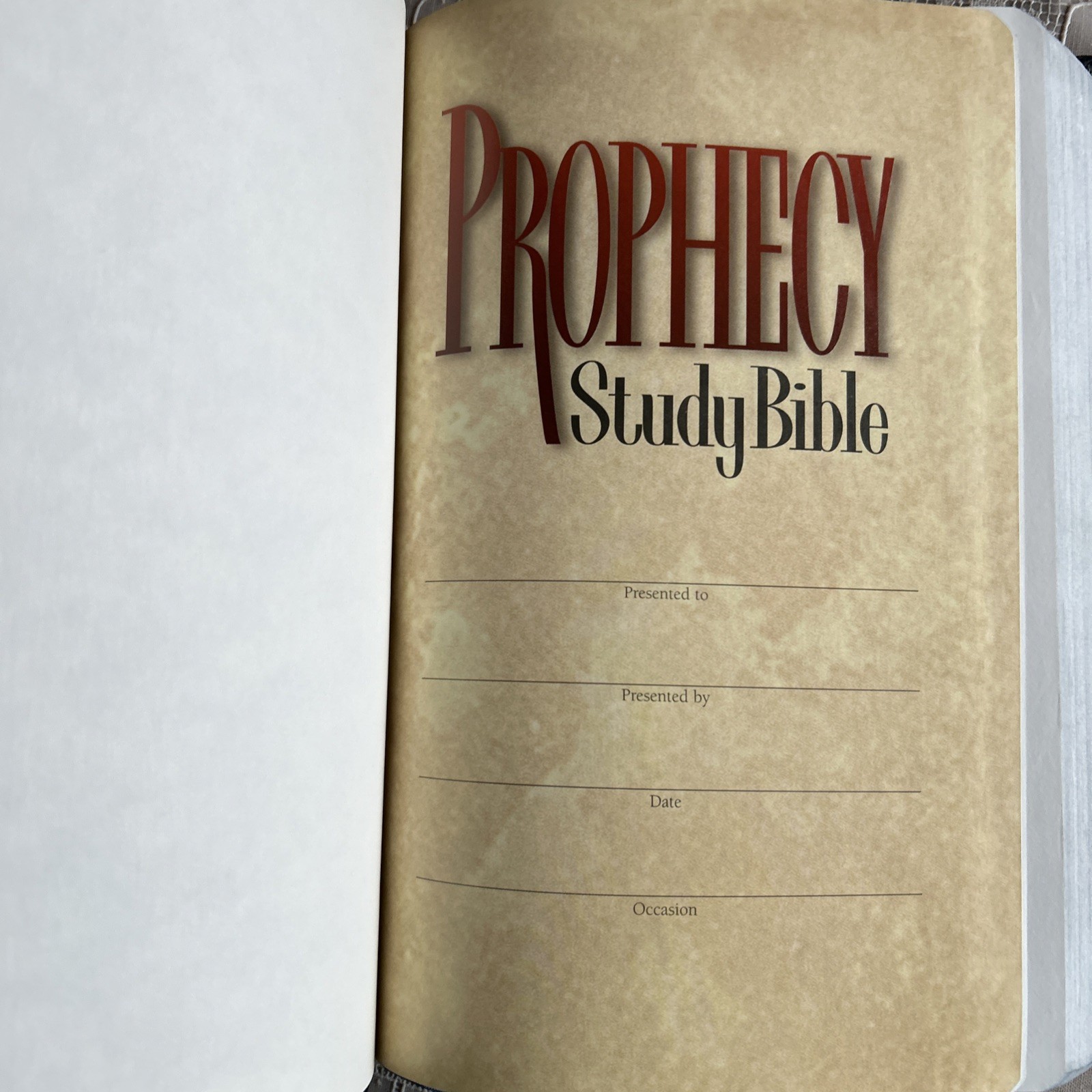 Prophecy Study Bible -John Hagee -NKJV -1997 Blue Bonded Leather