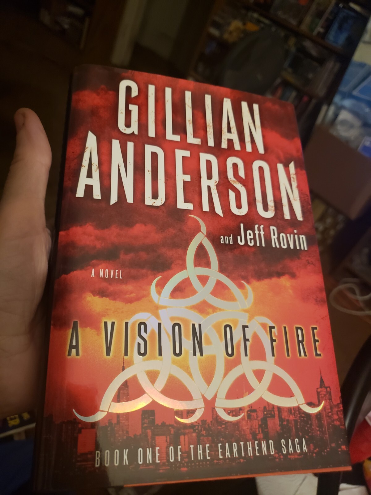 Signed Gillian Anderson A Vision Of Fire 1st Edition Hardcover Mint