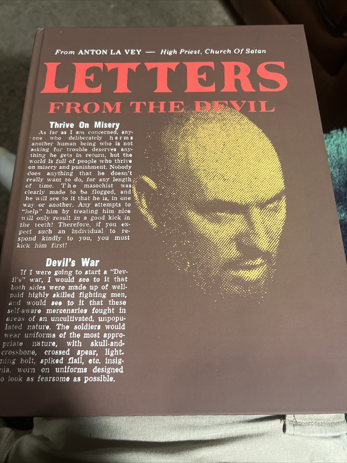 Letters from the Devil: Lost Writing of Anton Szandor Lavey HARDCOVER
