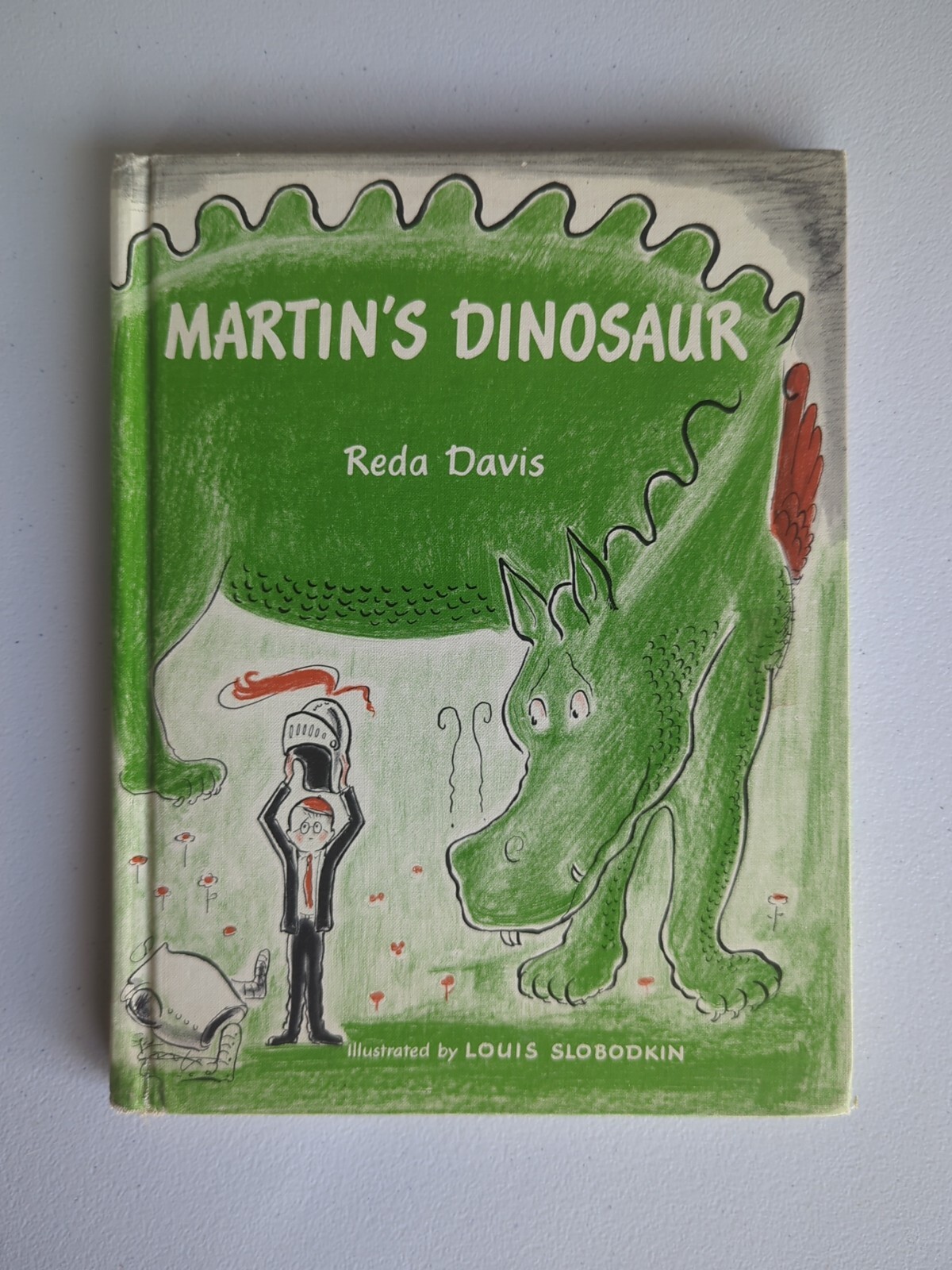 1959 HC Martin’s Dinosaur By Reda Davis Children’s Wales Boy Dragon Vtg