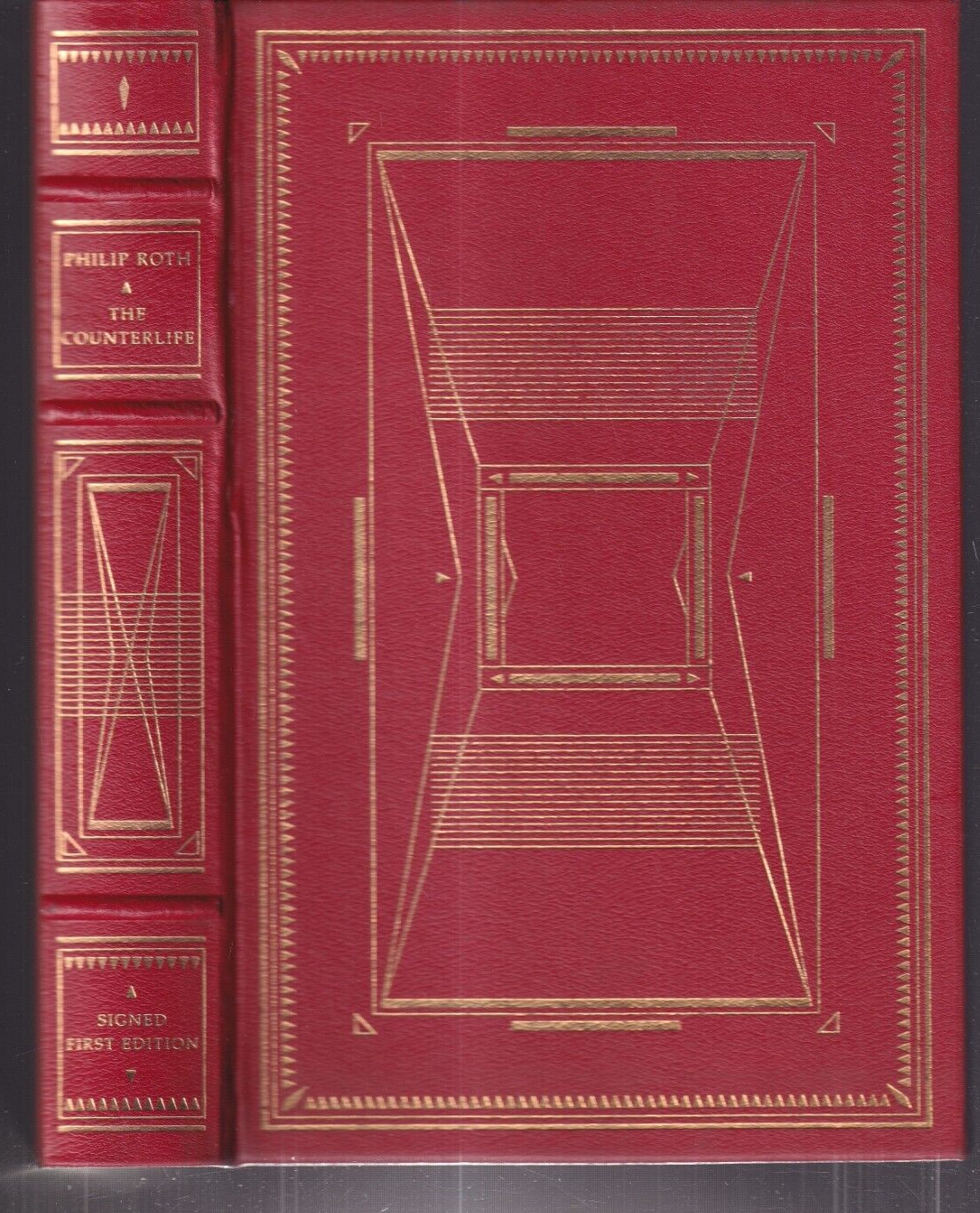 THE COUNTERLIFE By philip Roth (Franklin Library Signed 1st Edition 1986){A5}