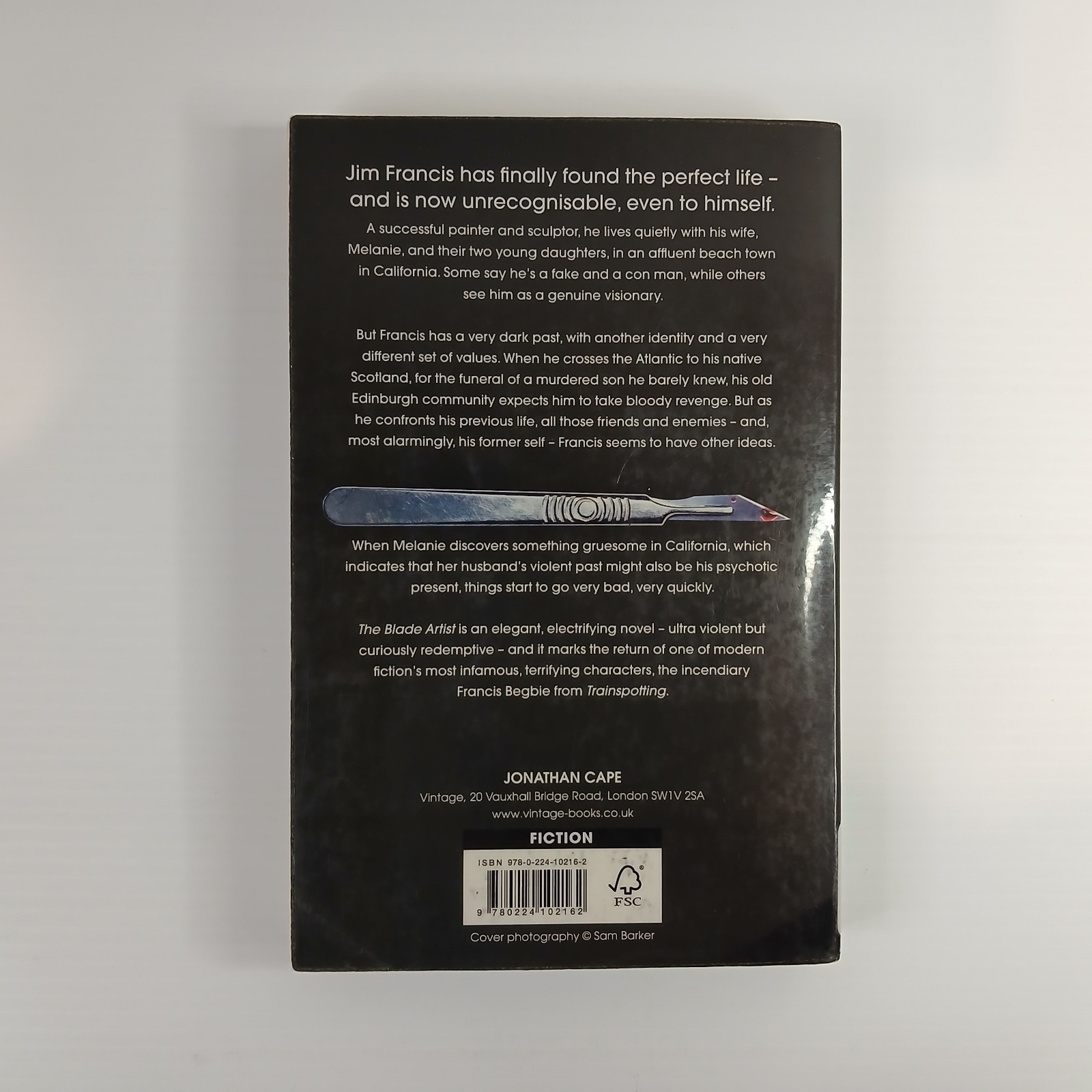 Irvine Welsh The Blade Artist 1st Edition 1st Print 2016 Jonathan Cape PB