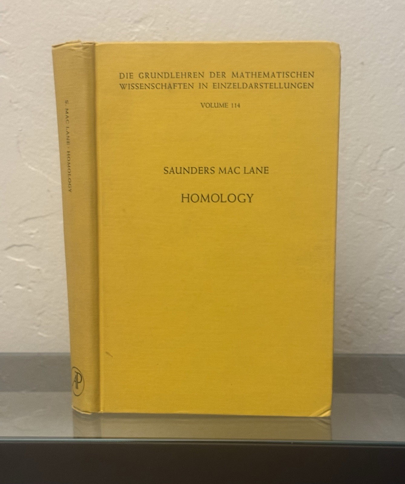 Homology by Dr. Saunders MacLane 1963 HC / Volume 114