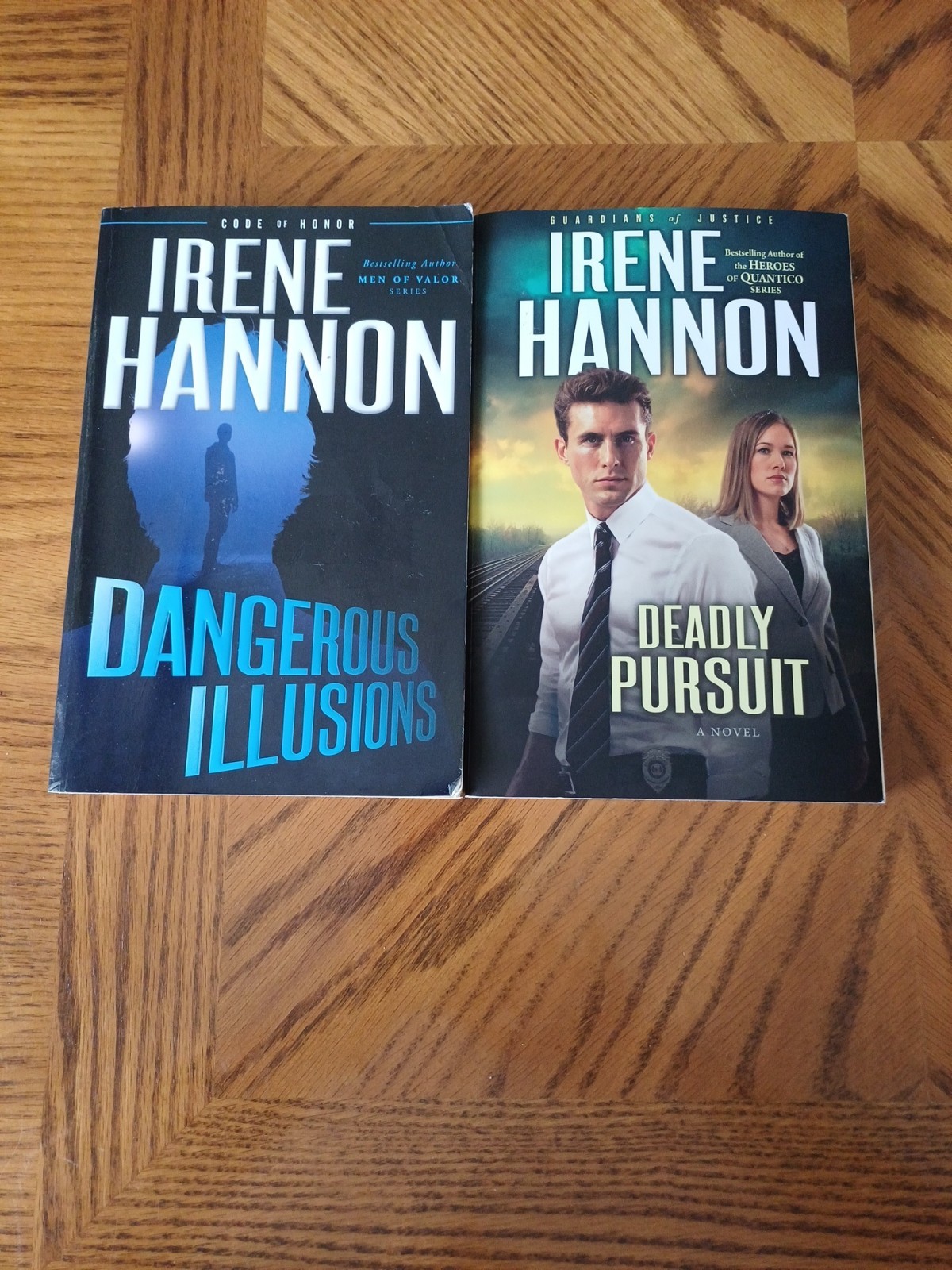 Lot Of 2 Irene Hannon Books Novels – Dangerous Illusions & Deadly Pursuit