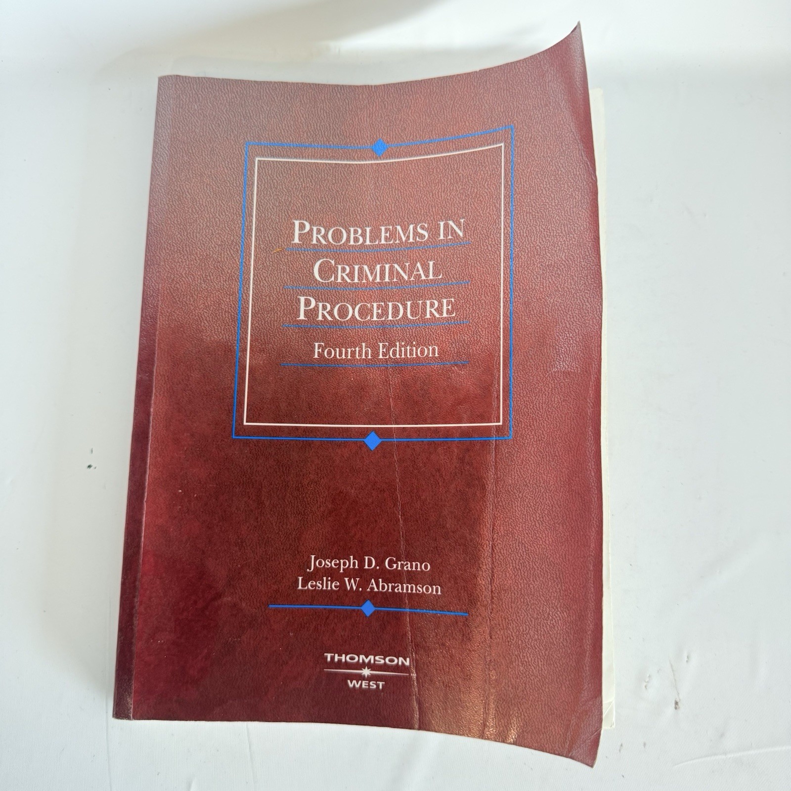 Problems in Criminal Procedure Coursebook 4th Edition Grano Abramson