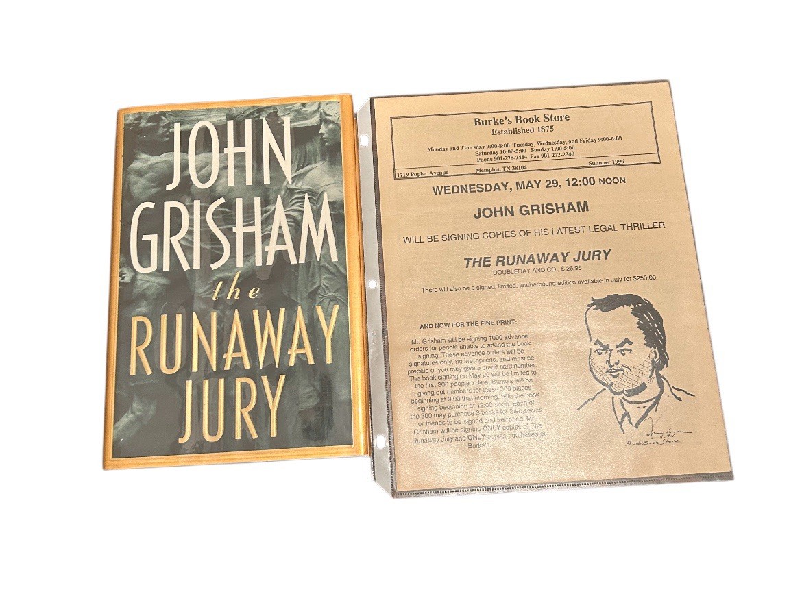 SIGNED – the RUNAWAY JURY : A Novel by John Grisham (1996, Hardcover)-1st ed.