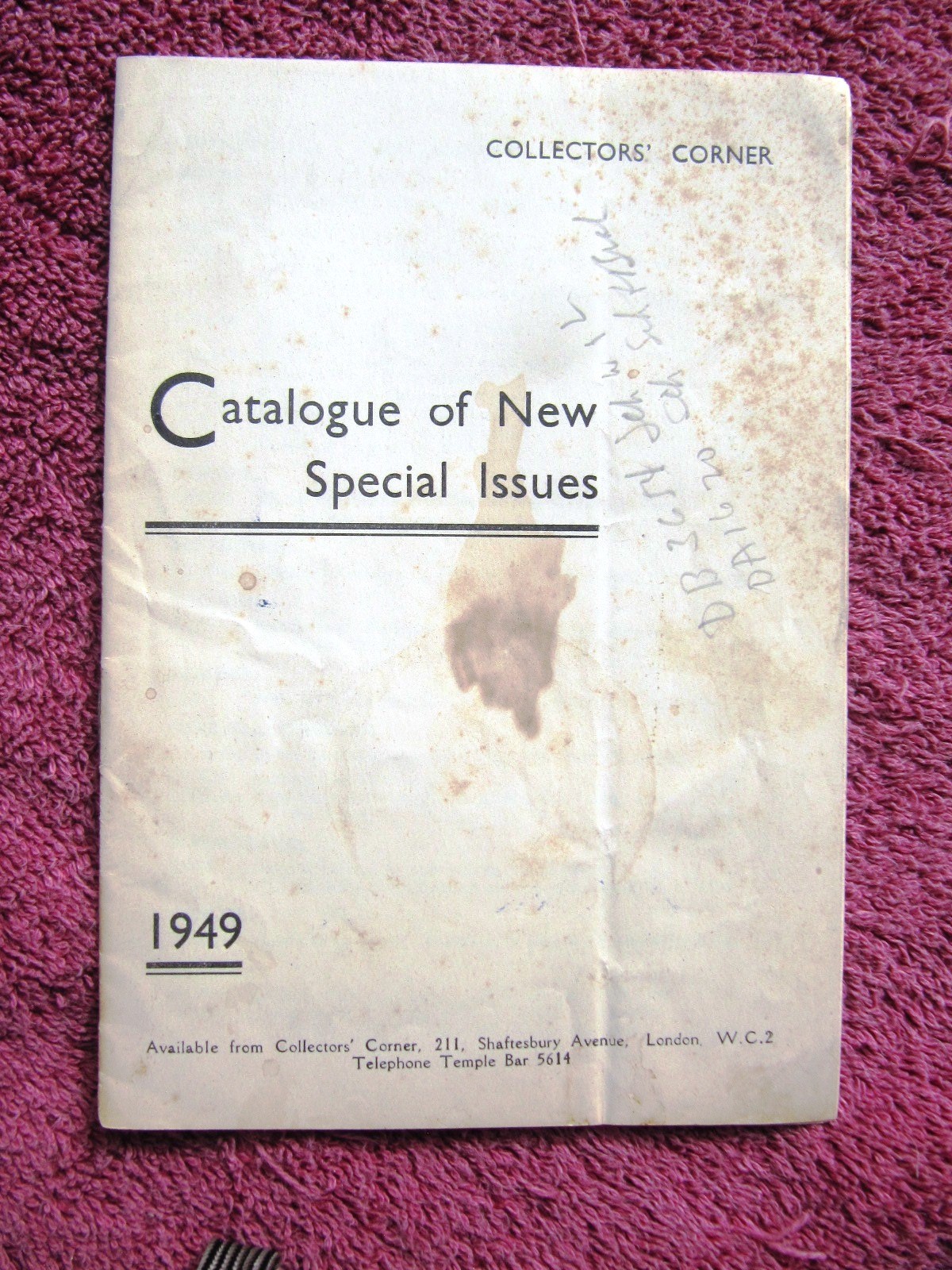 COLLECTORS CORNER 1949 Catalogue of New Special Issues Opera Concert Oratorio