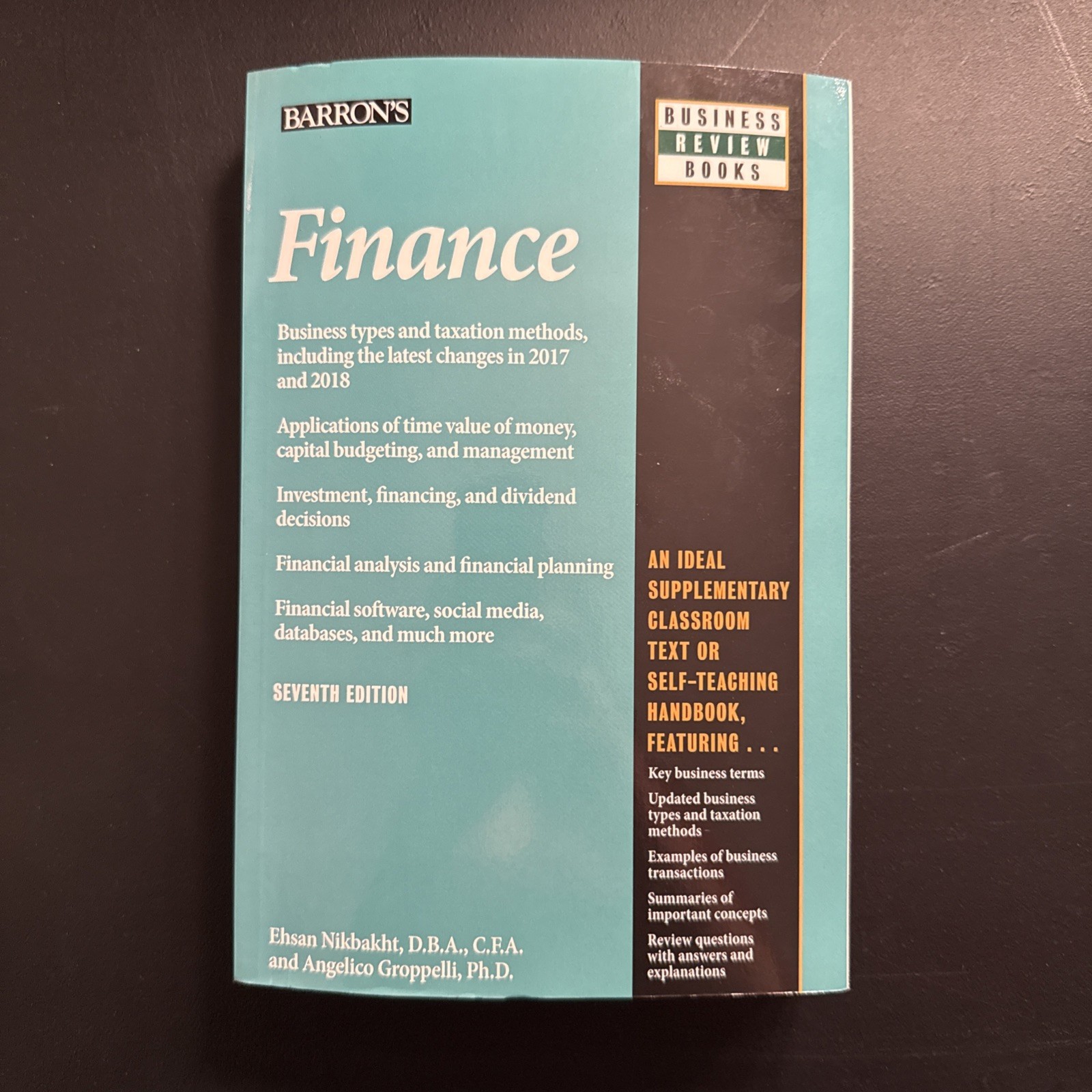 Finance by Angelico Groppelli and Ehsan Nikbakht (2018, Trade Paperback)