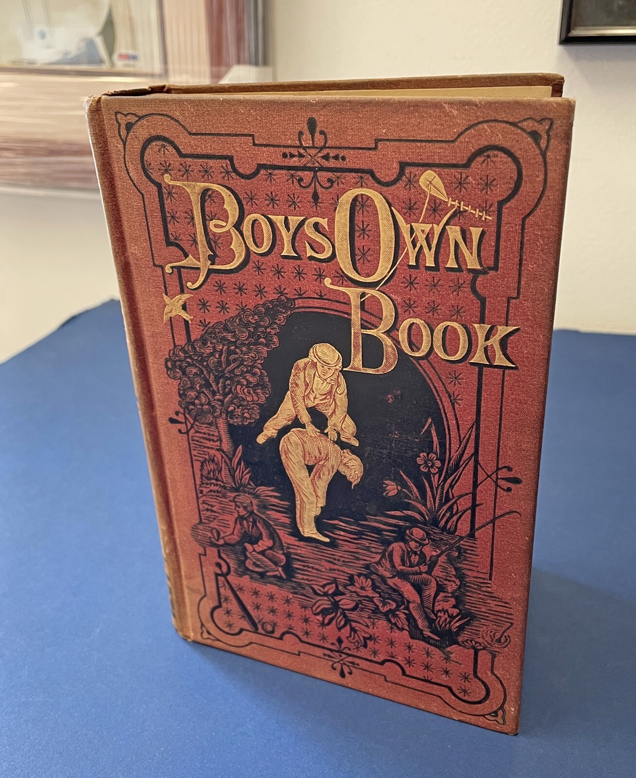 Vintage 1881 Book “Boys Own Book” Encyclopedia 248 Pages • Intact