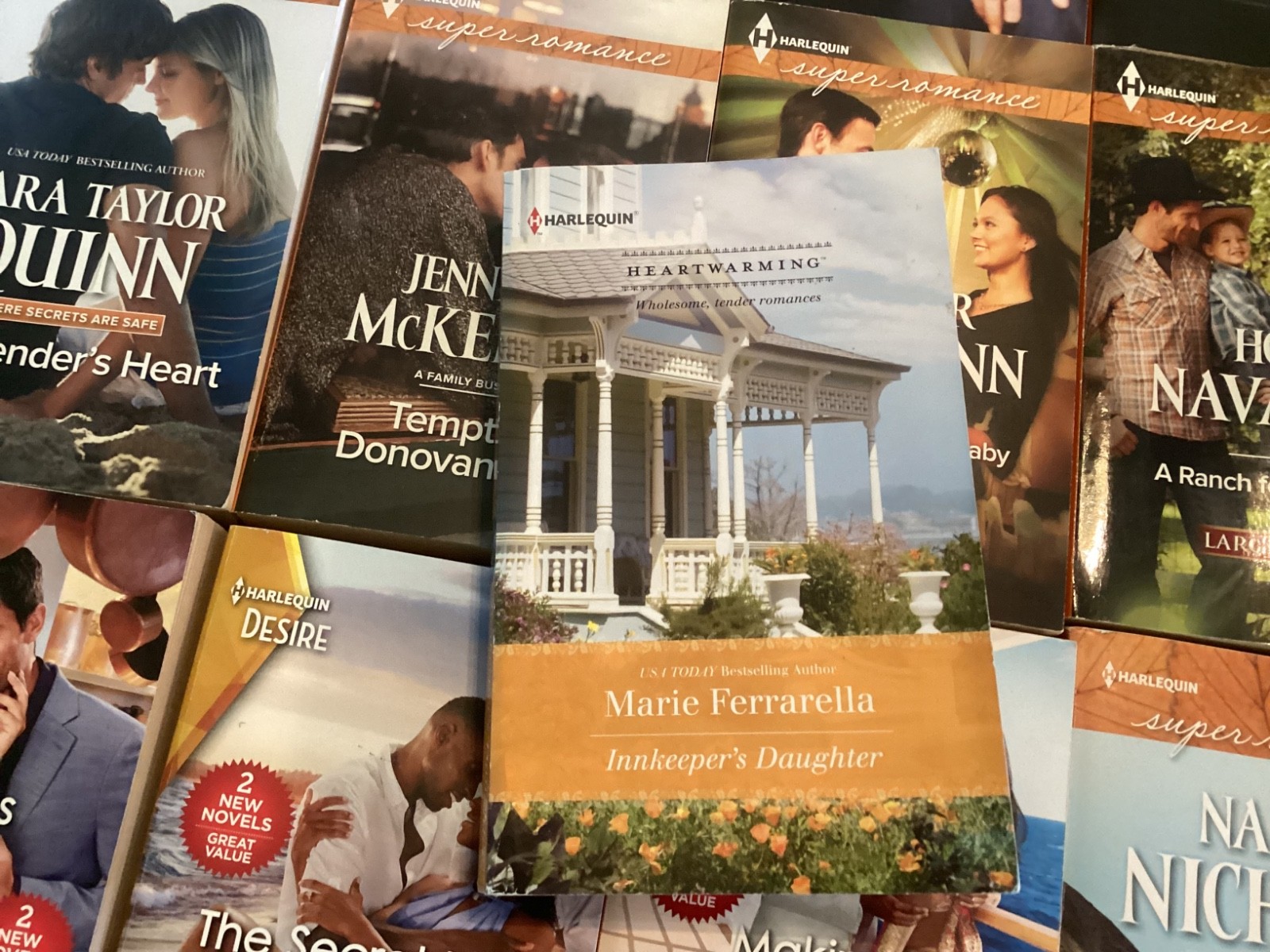 HARLEQUIN Super Romance Desire Editions Paperback LOT of 13 Books Orange Cover 3