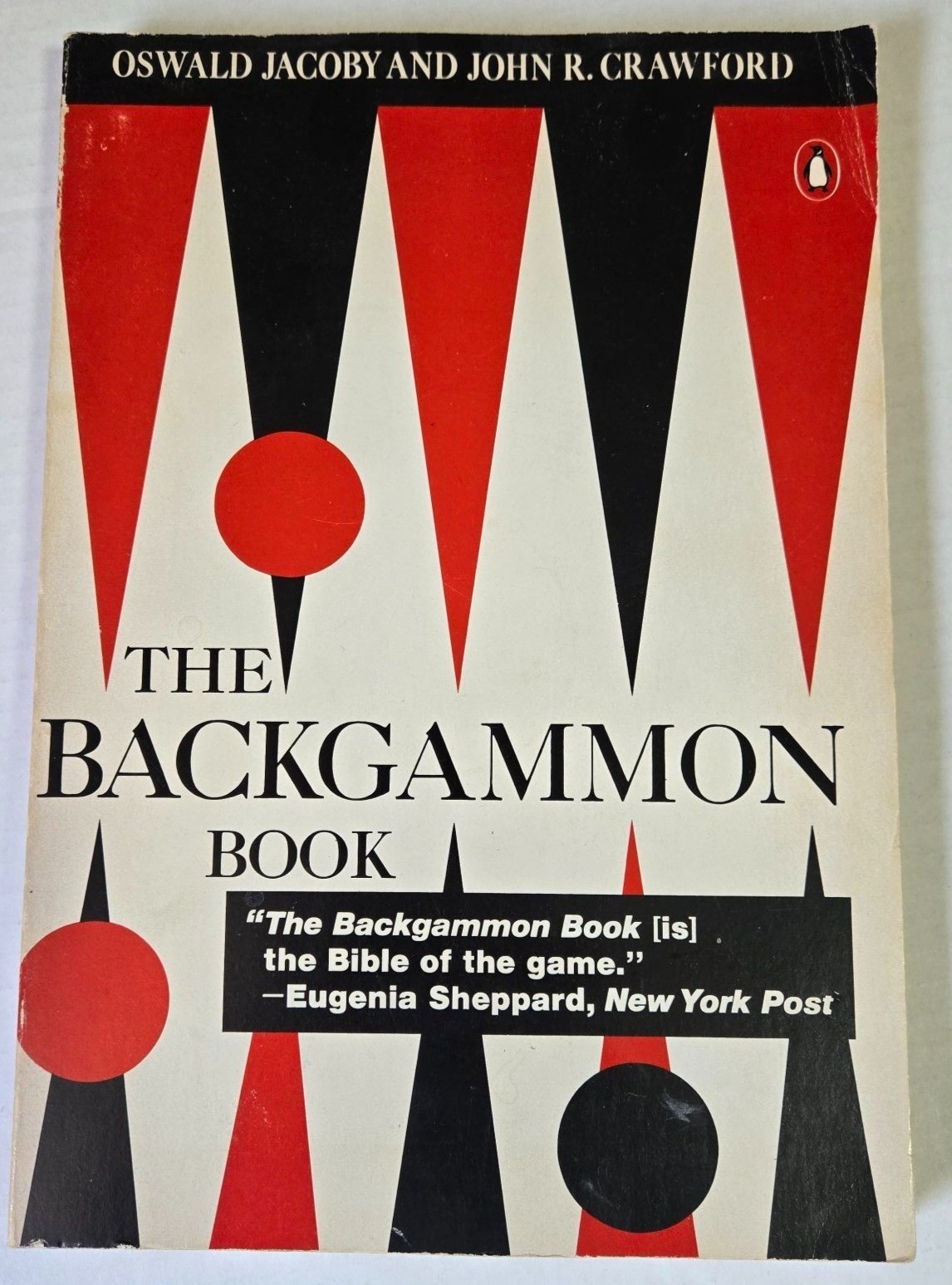 The Backgammon Book 1979 Paperback Edition 10 Inches by 7 Inches