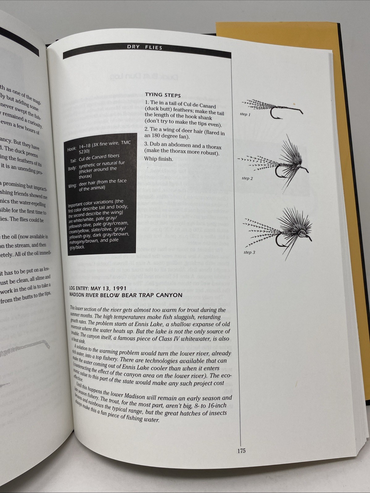 Trout Flies : Proven Patterns by Gary LaFontaine (1993, Hardcover) SIGNED