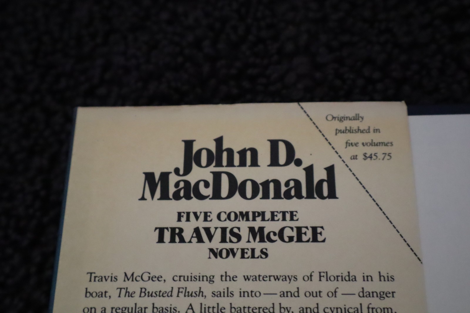 John D. MacDonald five complete Travis McGee novels 1985 HBDJ VG