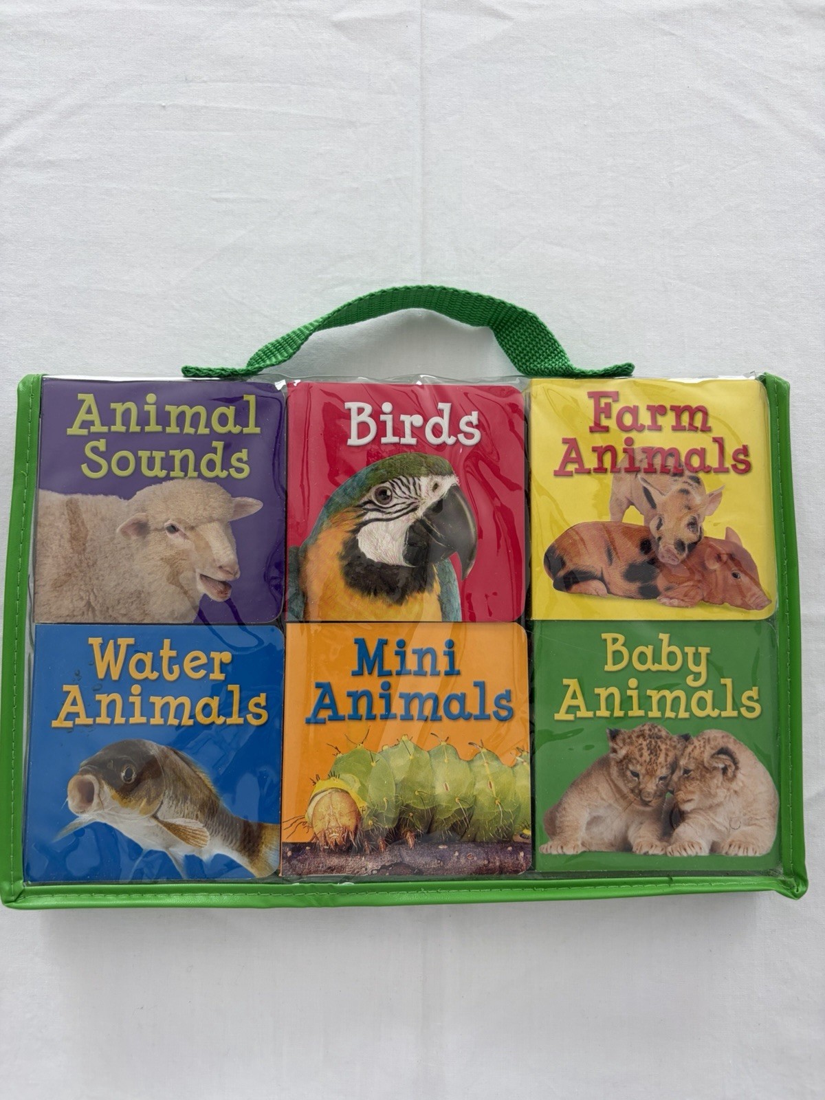 Hinkler Books Animal Learning Bag 2008 Complete 6 Chunky Board Books Never Used