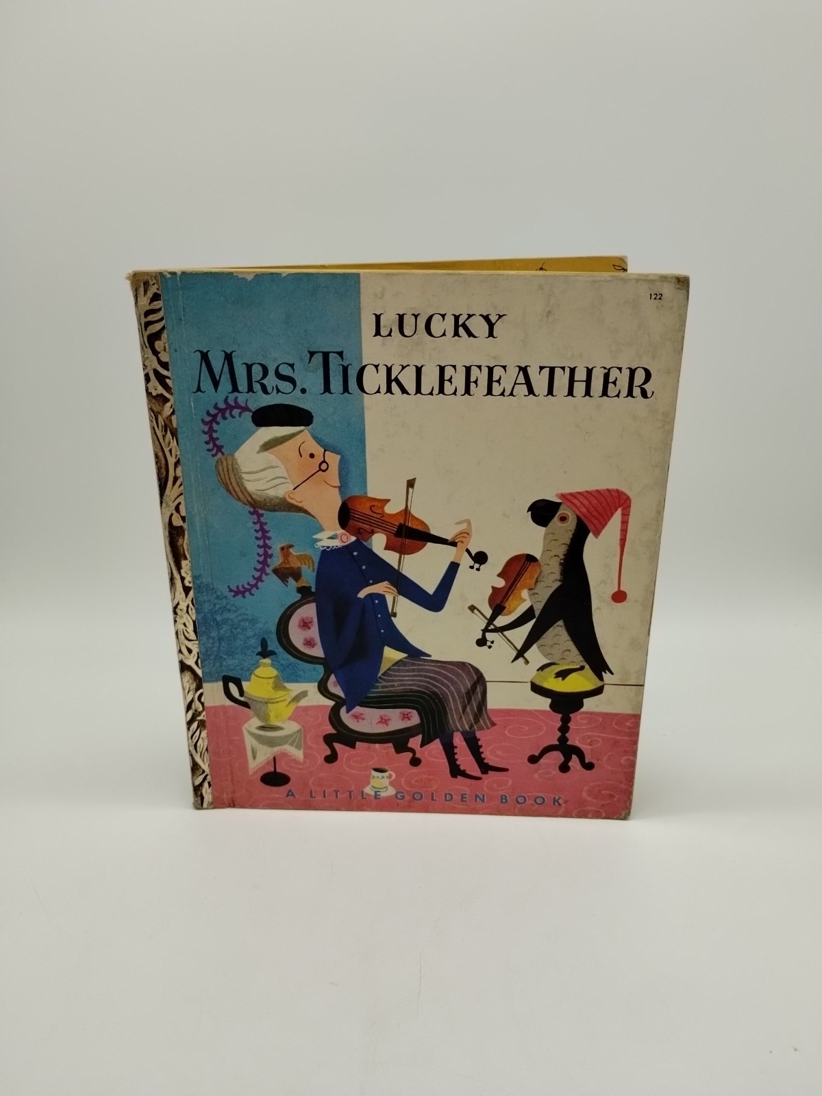 1951 Vintage Lucky Mrs. Ticklefeather Little Golden Book 122 Dorothy Kunhardt