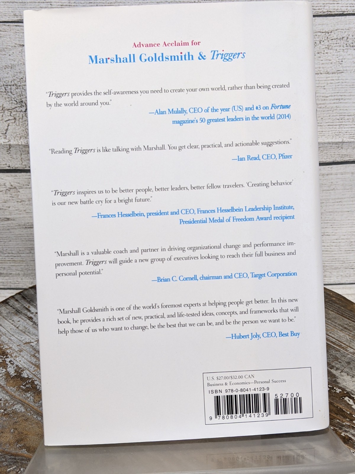 Triggers: Creating Behavior That Lasts–SIGNED by Marshall Goldsmith HCDJ