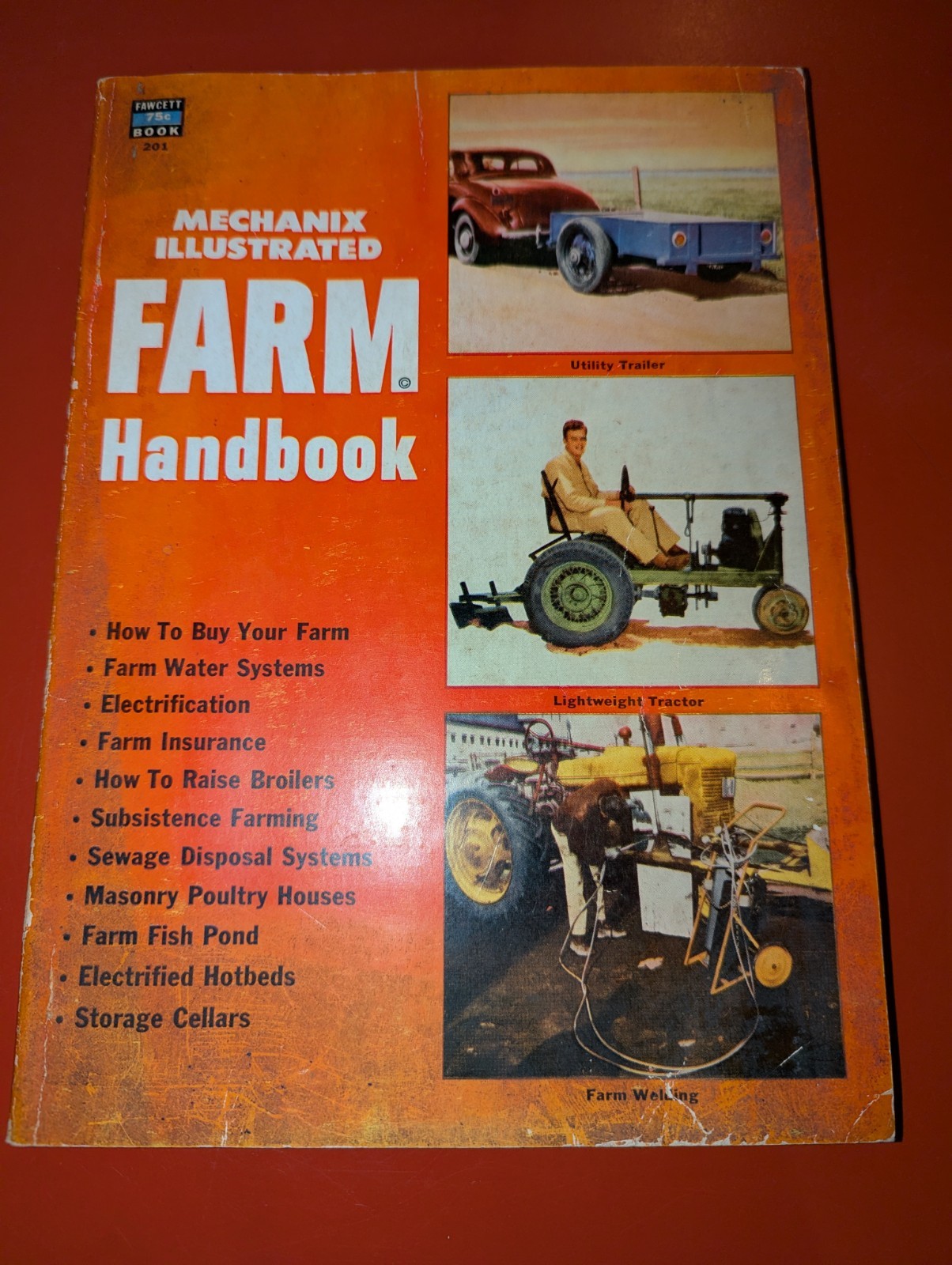 Mechanix Illustrated Farm Handbook C-1953 Fawcett Book #201