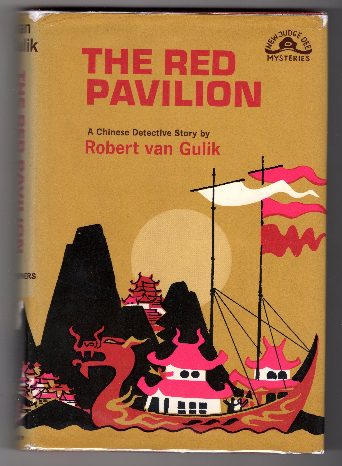 The Red Pavilion by Robert van Gulik, hardcover First Edition (U.S.)