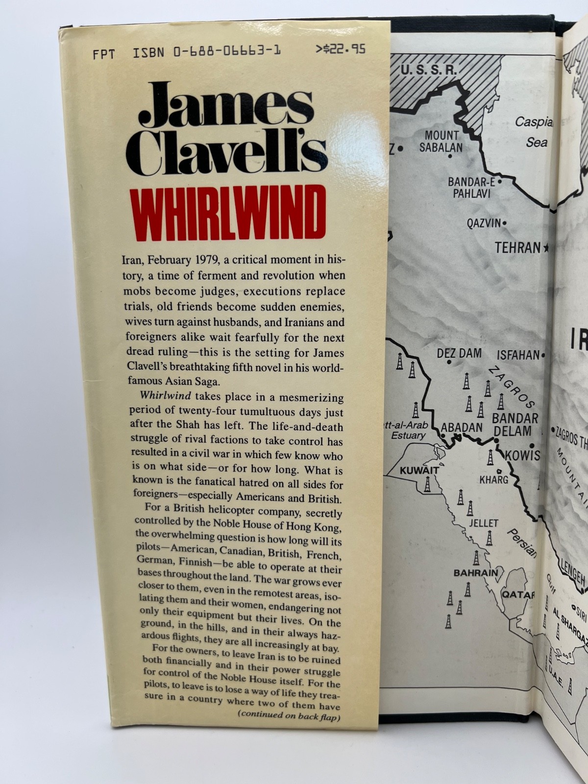 WHIRLWIND By James Clavell First Edition First Printing 1986 HC/DJ Asia Saga