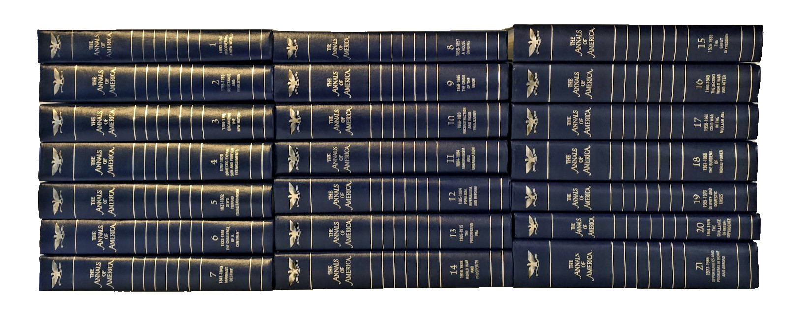 THE ANNALS OF AMERICA Encyclopedia Britannica Complete Set Volumes 1-21