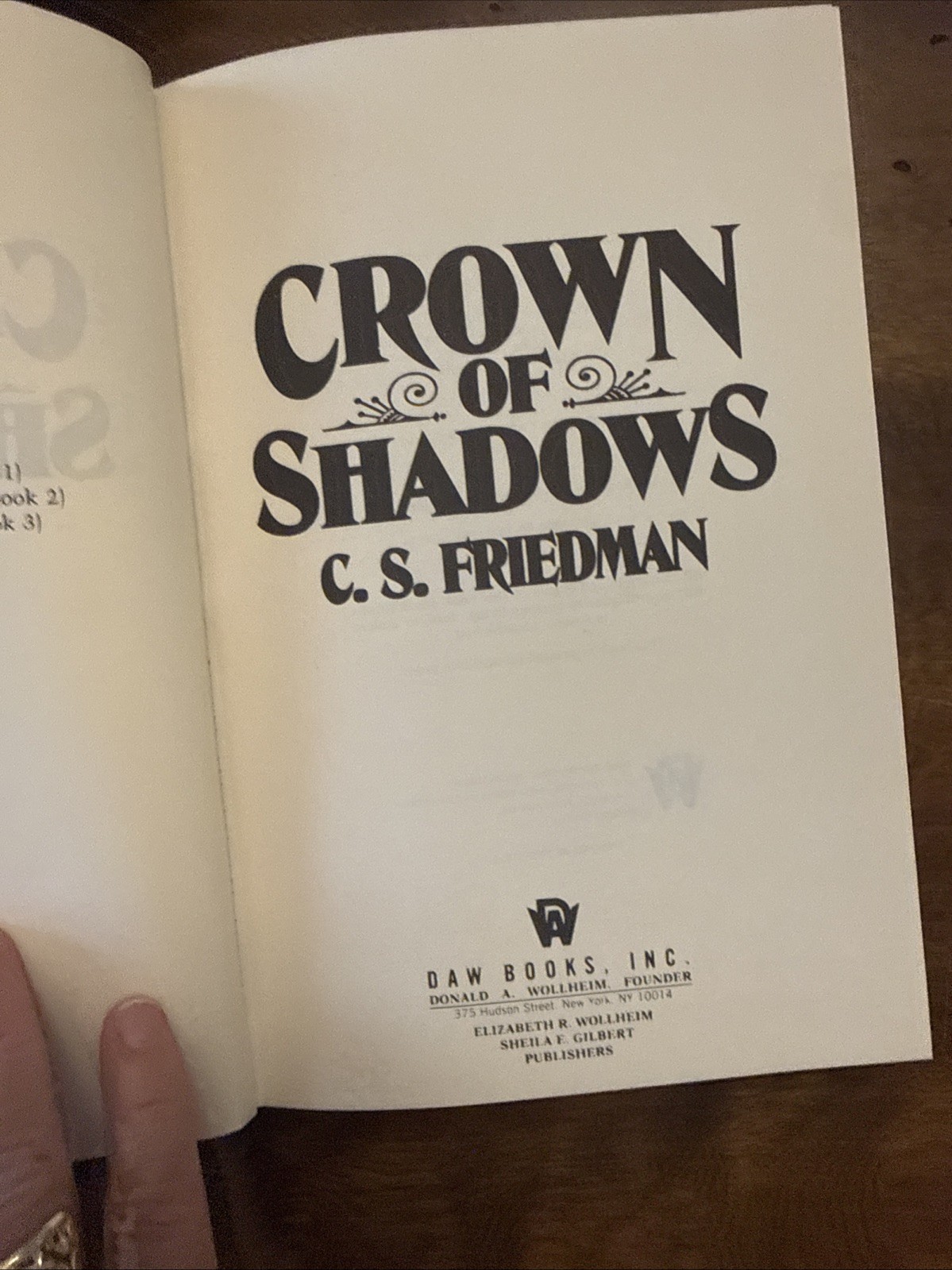 C. S. Friedman THE COLDFIRE Trilogy = complete 3 DAW HCDJ 1st/1st