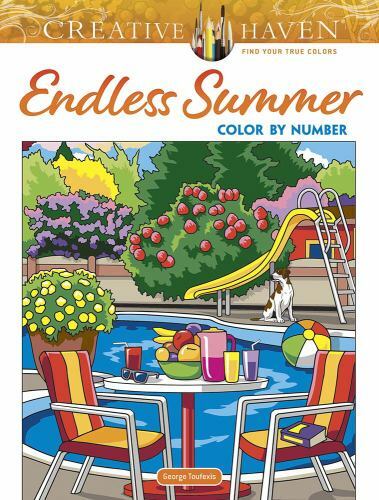 Creative Haven Endless Summer Color by Number (Adult Coloring Books: Seasons) b
