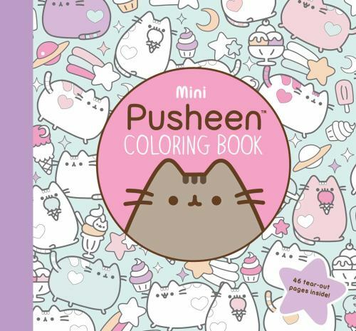 A Pusheen Book Ser.: Mini Pusheen Coloring Book by Claire Belton (2017, Trade…