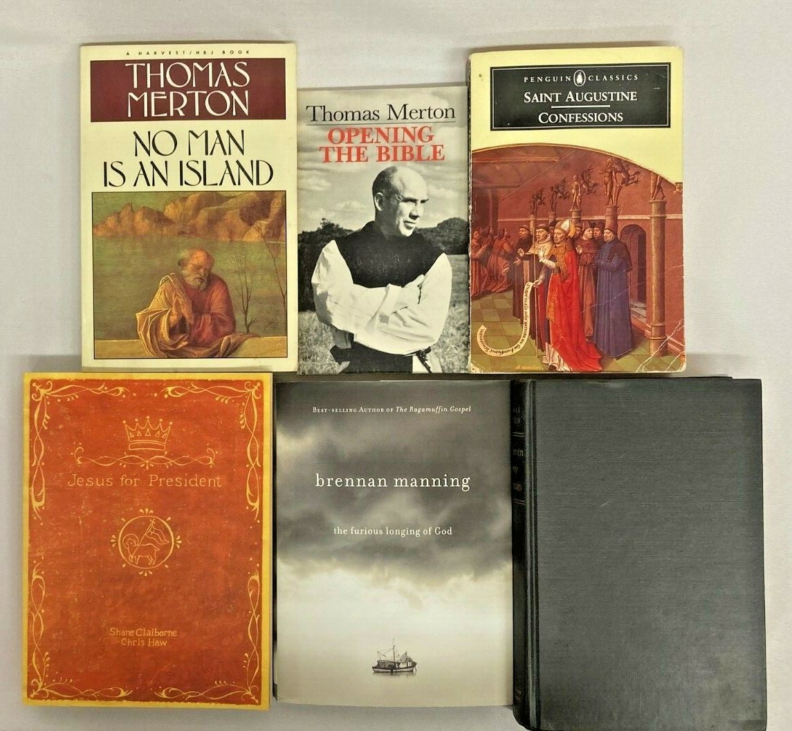 Spiritual Bible Study Book Lot of 6 Thomas Merton