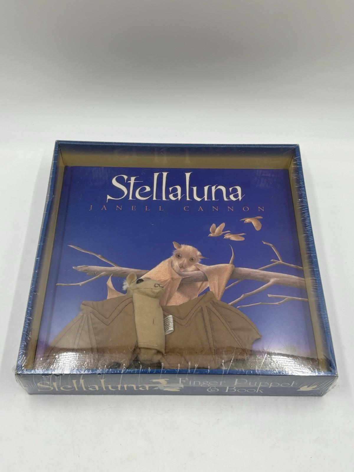 Vintage 1996 Stellaluna Bat Finger Puppet Plush Stella Luna And Book New Sealed!