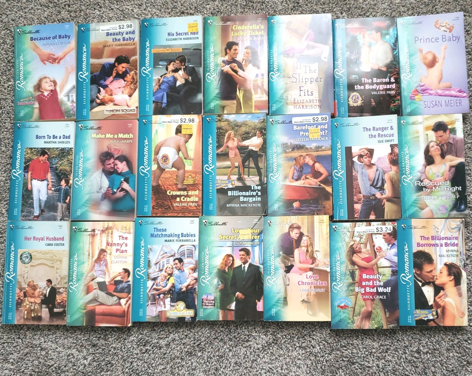 Silhouette Romance PB Lot 21 Books novel Early 2000s no duplicates good cond