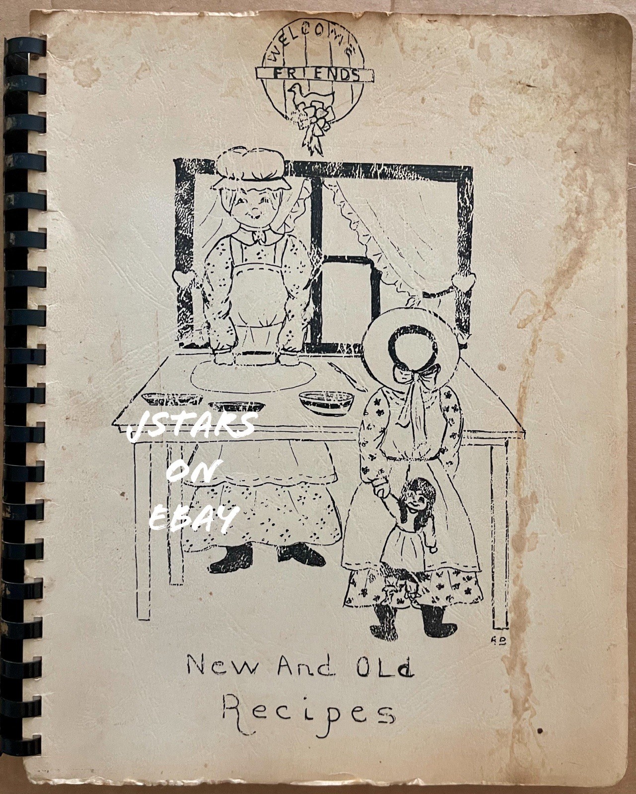 1987 BIG ISLAND, VA, BIG ISLAND LIBRARY FRIENDS COOKBOOK, 125 PAGES, VINTAGE