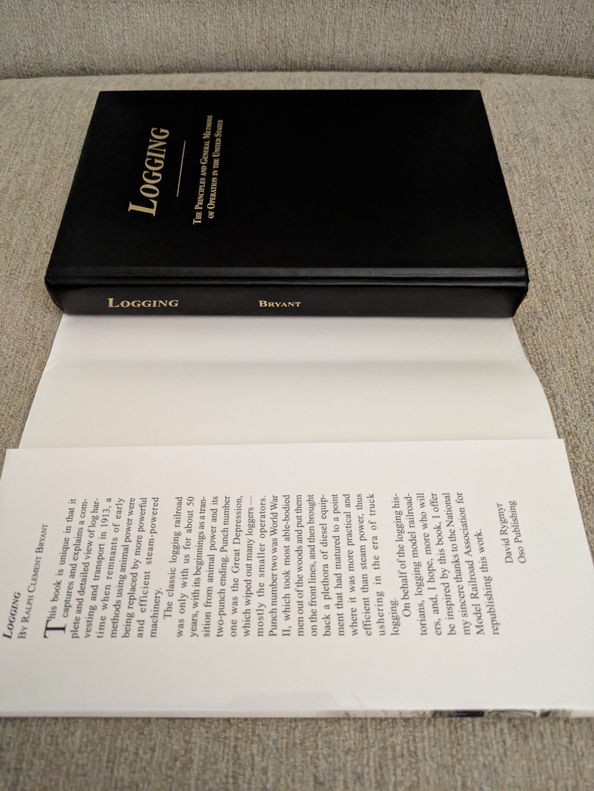 Logging: The Principles and General Methods of Operation in the United States