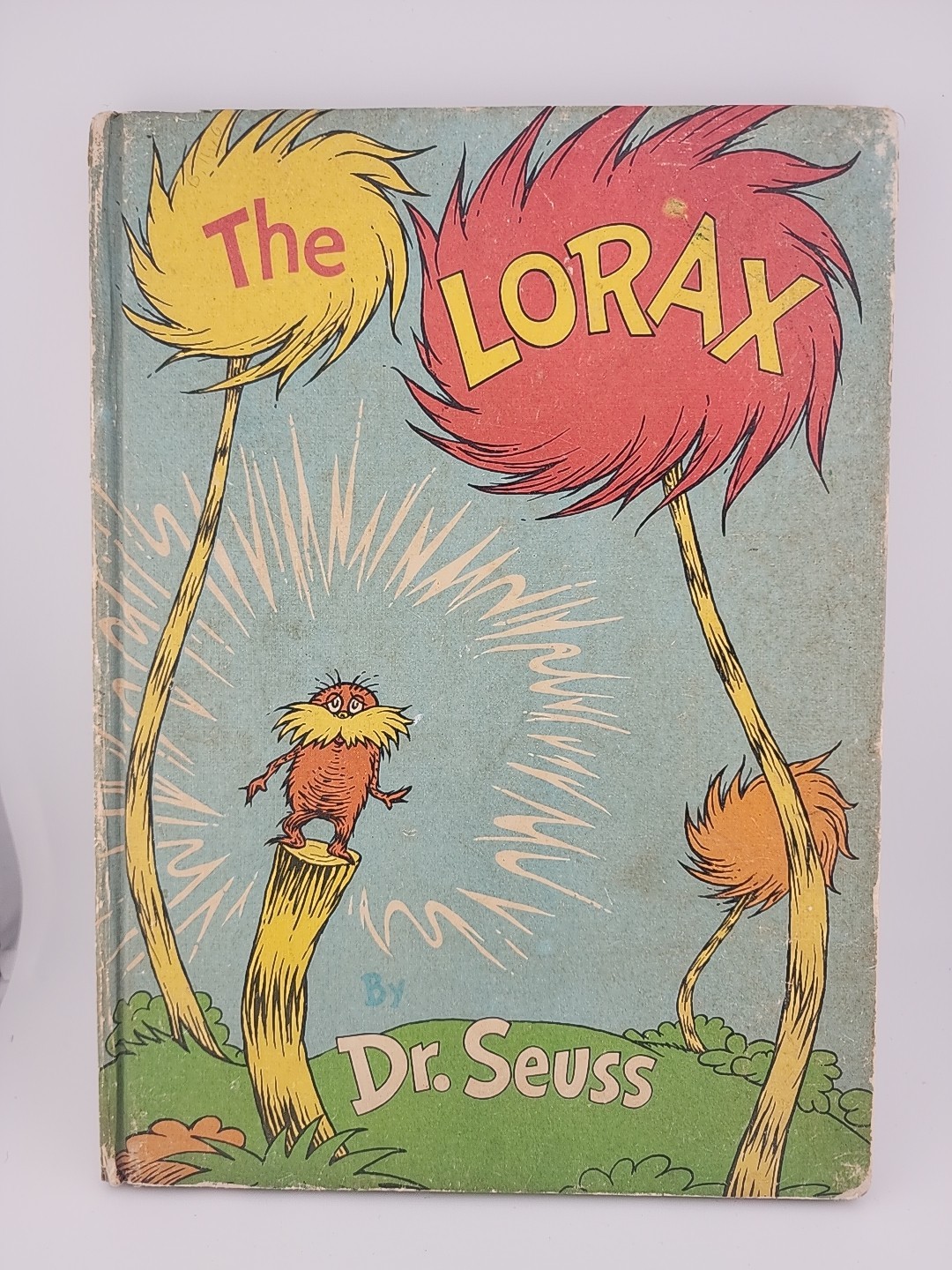 The Lorax Dr. Seuss 1971 First Edition 11.25 x 8.25 in Hardcover w/ Yellow Quote