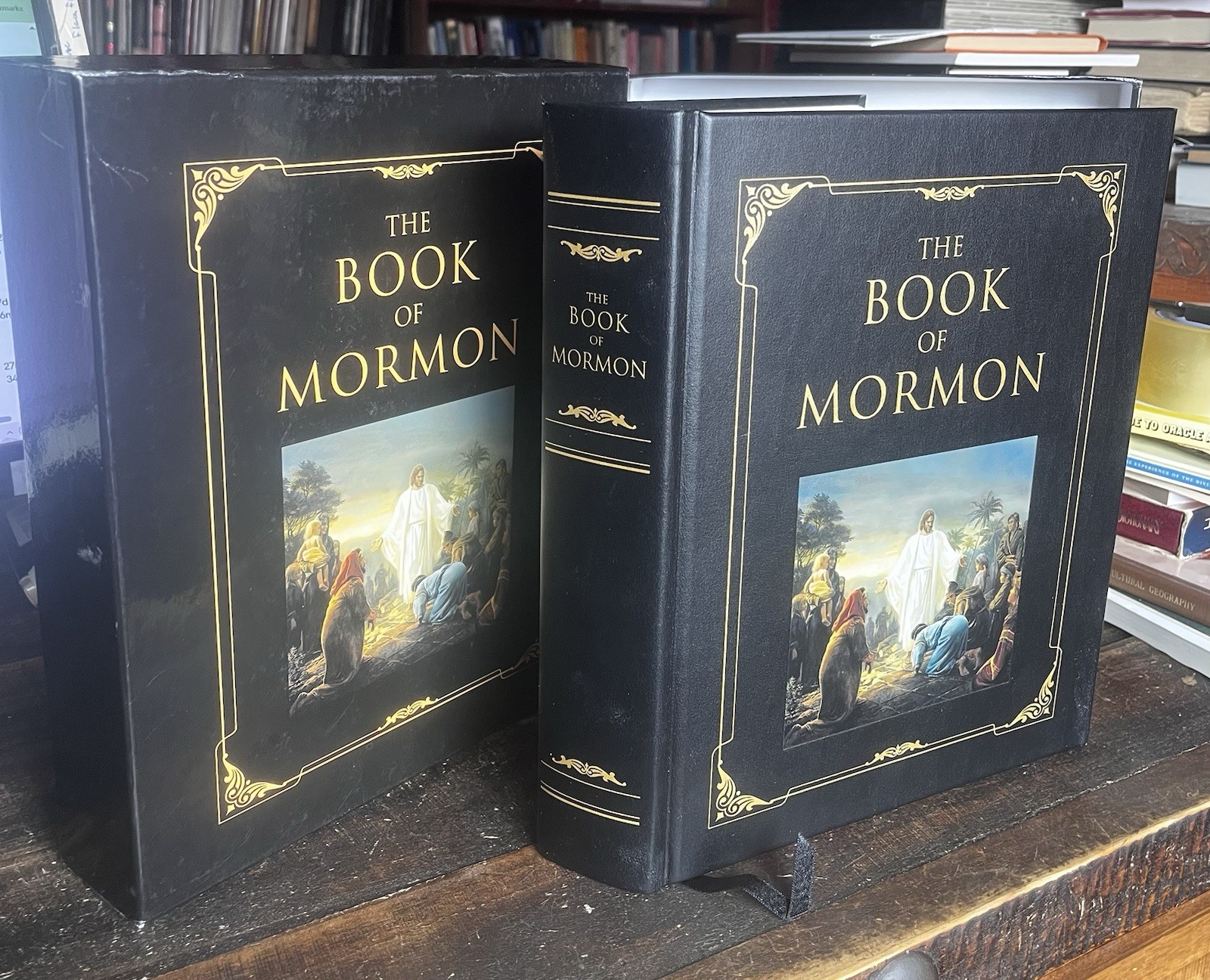 The Book of Mormon Family Heritage Edition LARGE LDS Boxed Set Deluxe Book