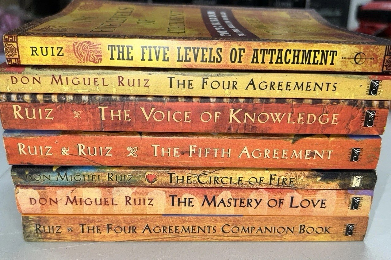 Don Miguel Ruiz Toltec Wisdom 7-Book Set – FOUR AGREEMENTS & More EXCELLENT