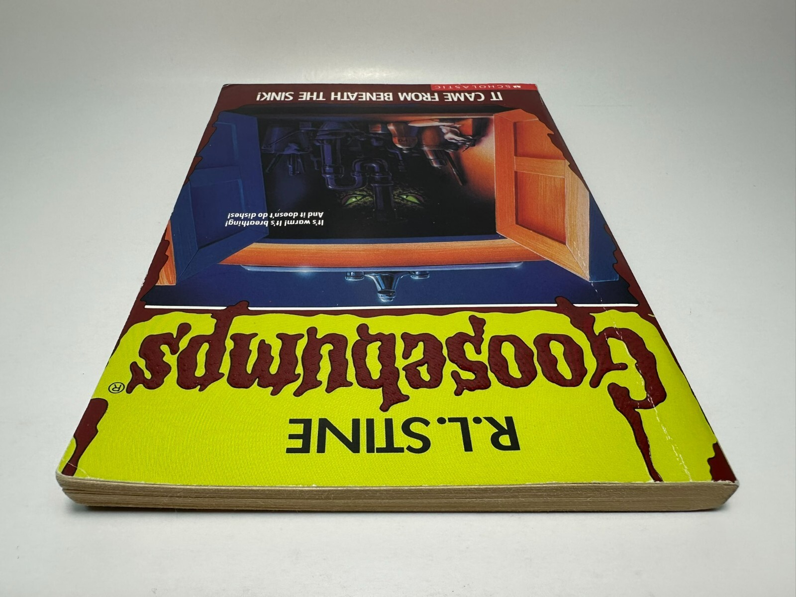 8th Print #30 It Came From Beneath the Sink Goosebumps Book RL Stine YA Horror