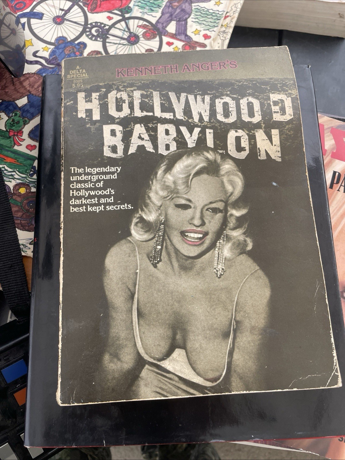 Hollywood Babylon by Kenneth Anger – 4th Delta Printing 1977 Softcover Paperback