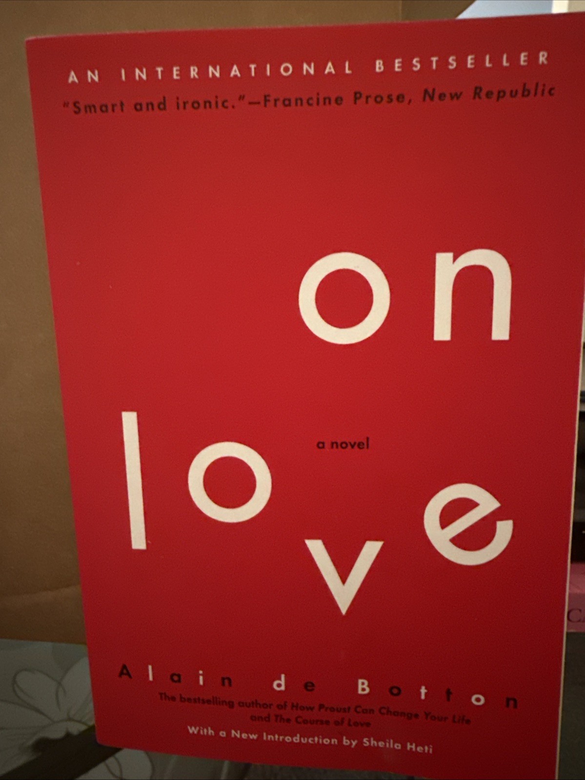 On Love by Alain de Botton (2006, Perfect)