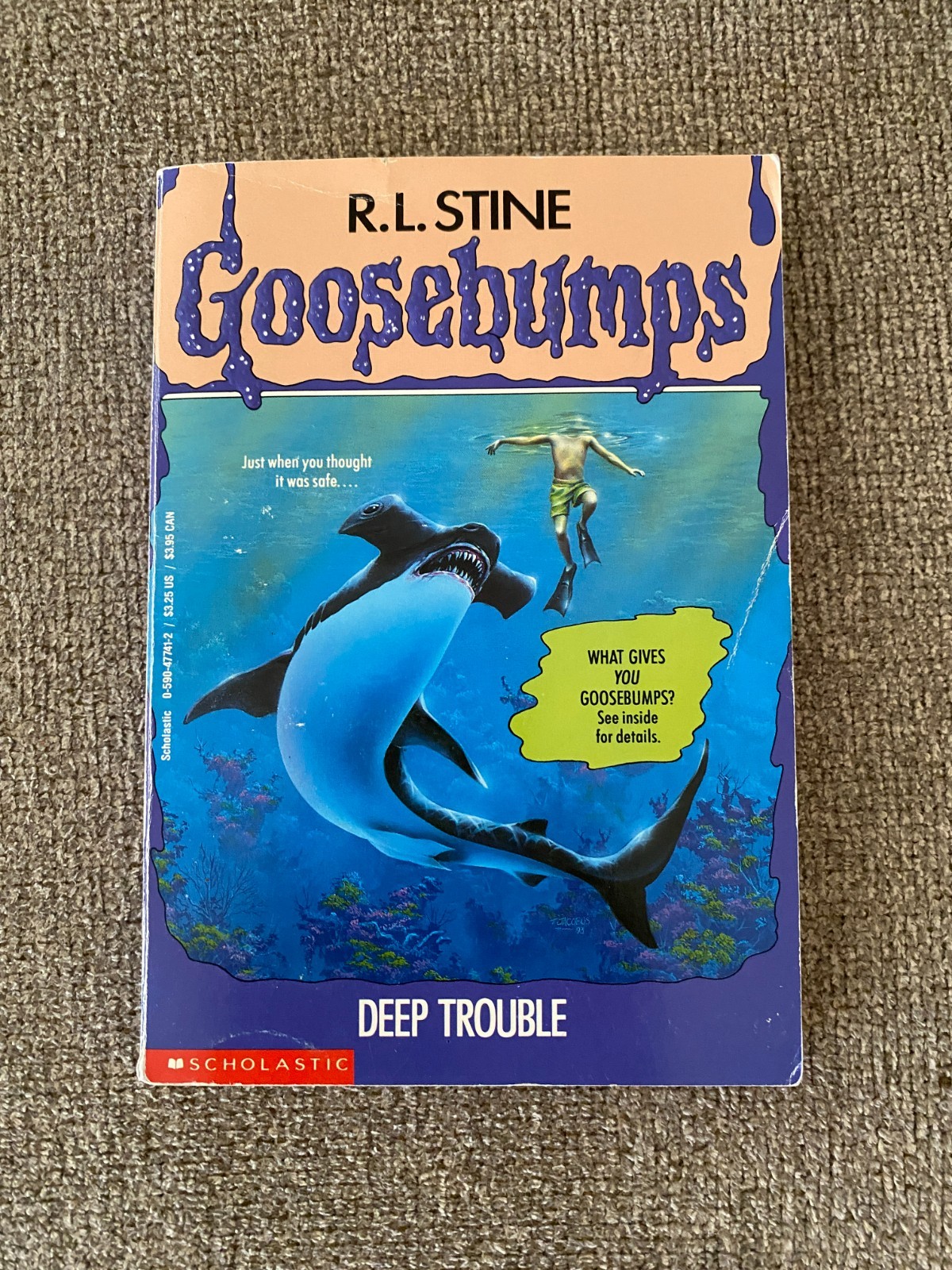 Very Good 1st print Goosebumps #19 Deep Trouble ~ R.L. Stine