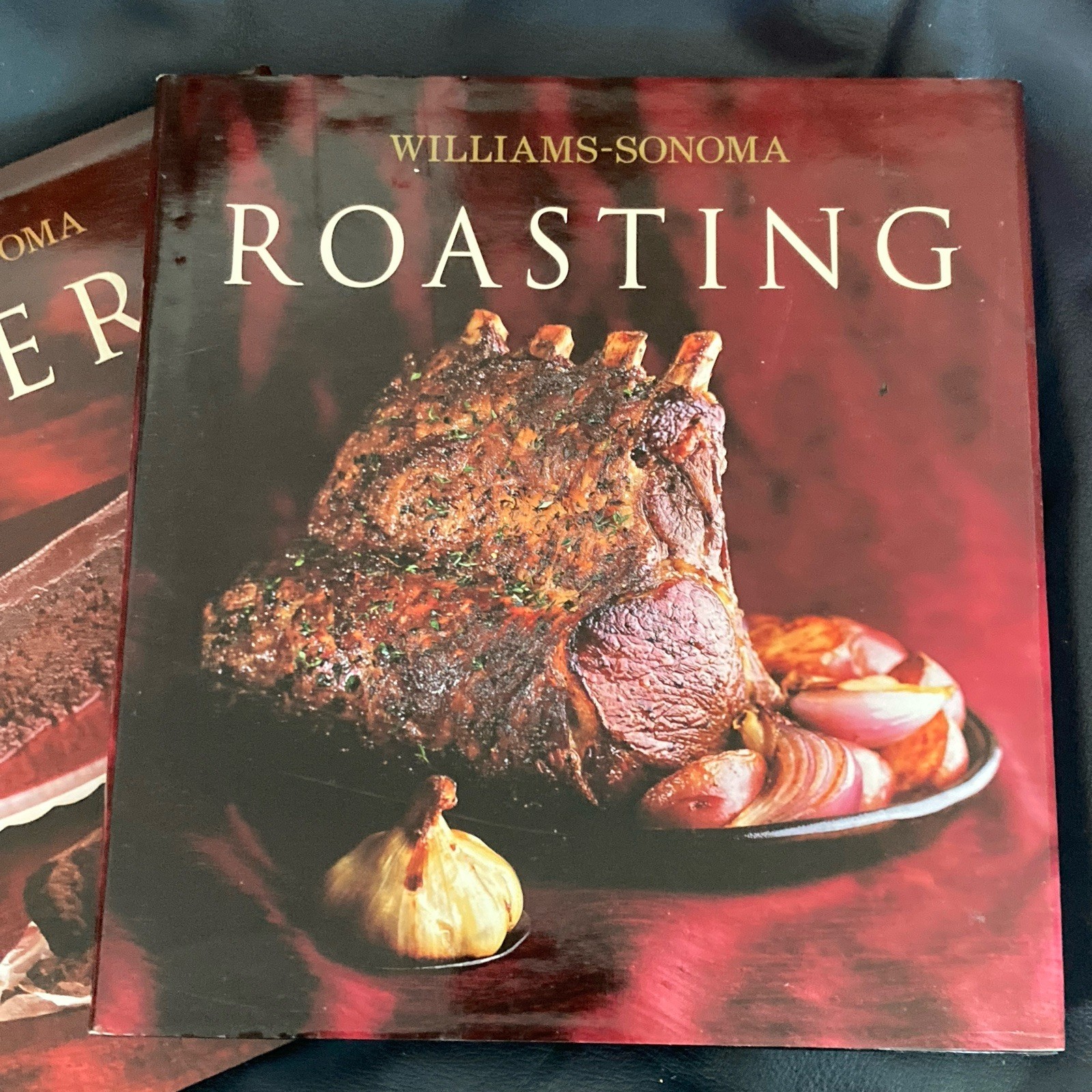 Williams-Sonoma Cookbooks Desserts & Roasting Hardcover Lot Of 2
