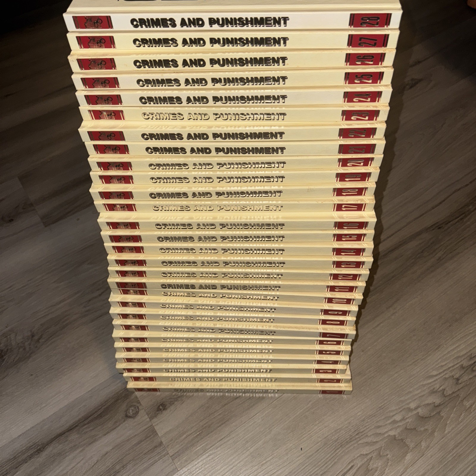 CRIMES AND PUNISHMENT Illustrated Encyclopedia 28 COMPLETE Volume Set,