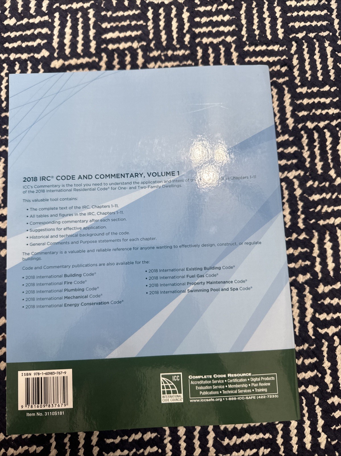 2018 International Residential Code and Commentary Vol 1 by Icc (Trade…