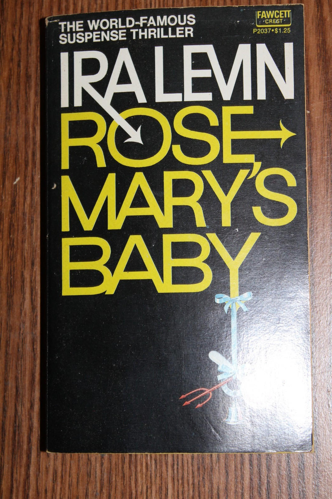 Vintage Rosemary’s Baby 1973 Ira Levin Fawcett Crest Horror Paperback