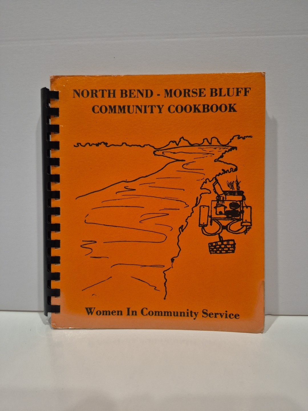 Vintage 1986 Community Cookbook Spiral Bound North Bend Morse Bluff NE 232 Pages