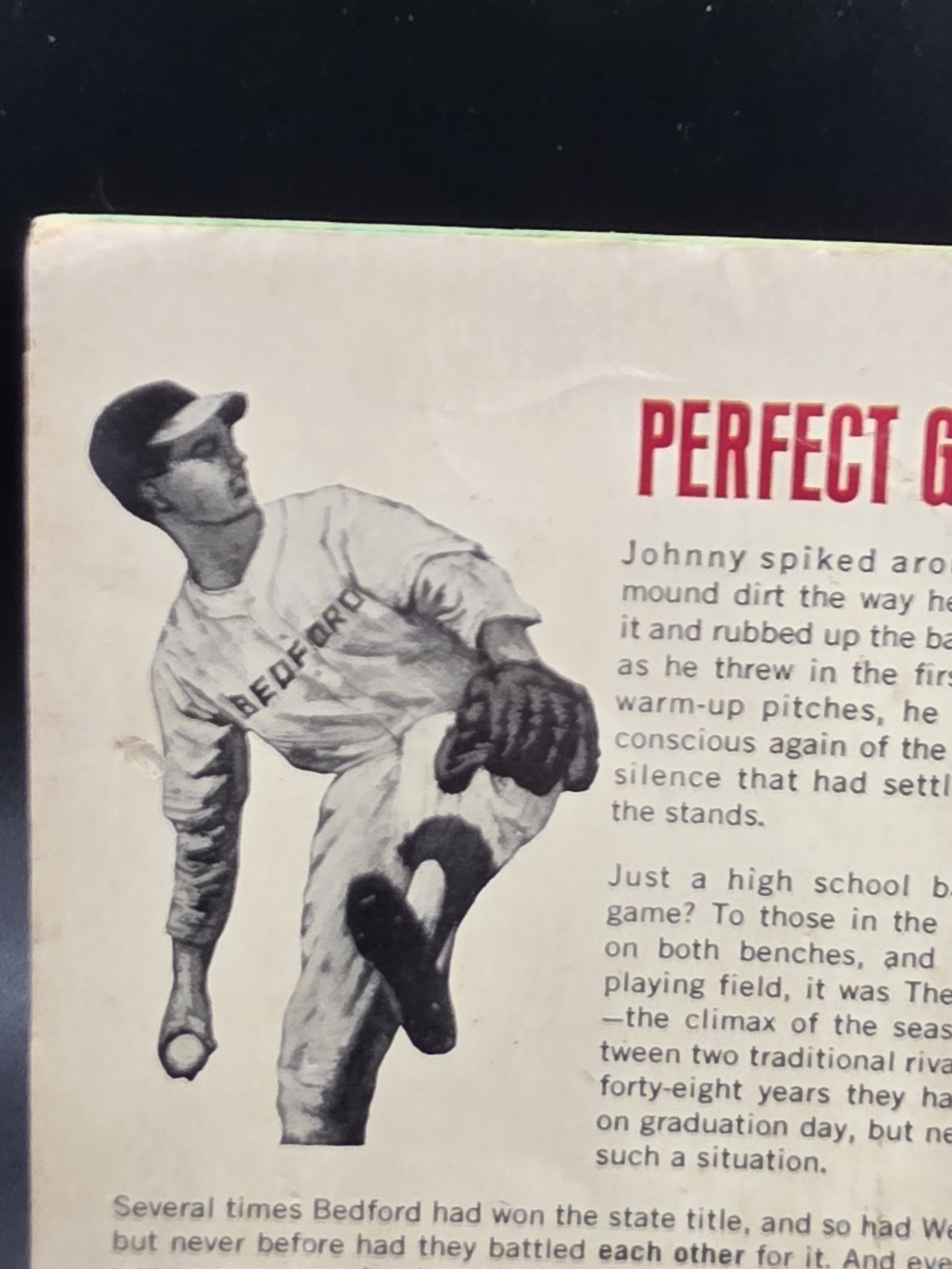 Perfect Game Nova Books 1965 Robert Sidney Bowen Paperback Baseball