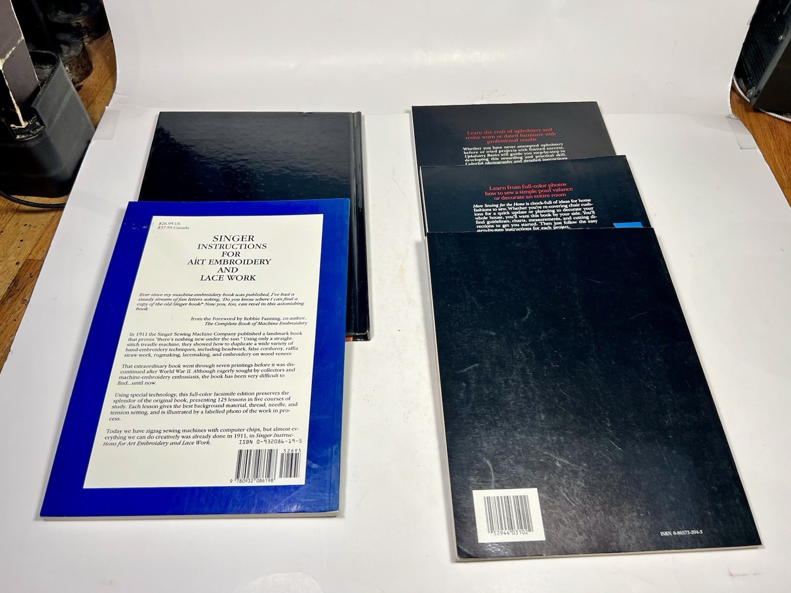 Singer Sewing Reference Library 9 Book Lot – Upholstery Embroidery Stitching