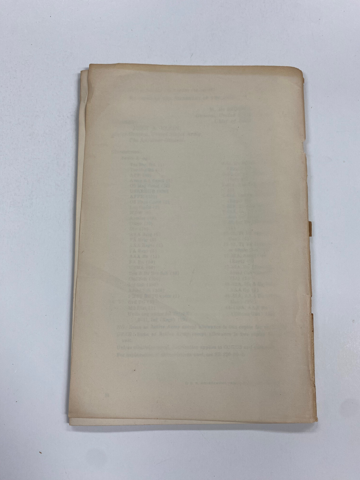 OE24) United States US Army Field Artillery Gunnery 1954 PB Cold War Era