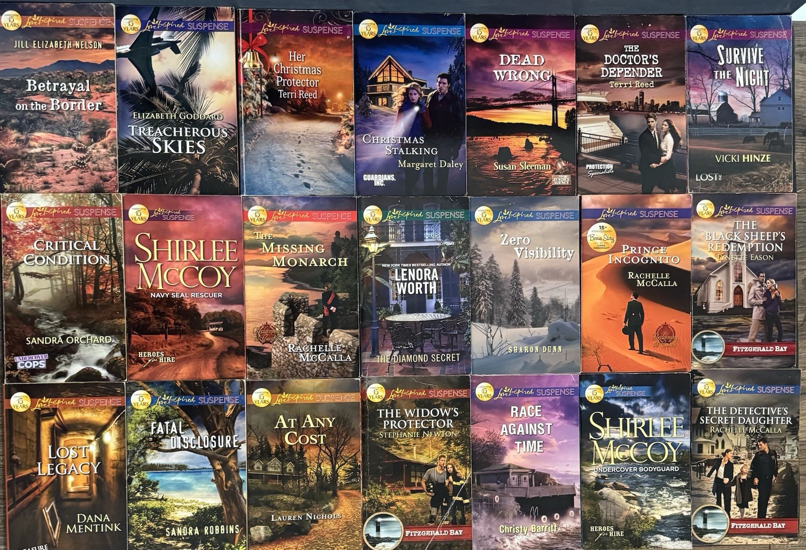 152 Love Inspired Suspense 2010-2019- All books pictured